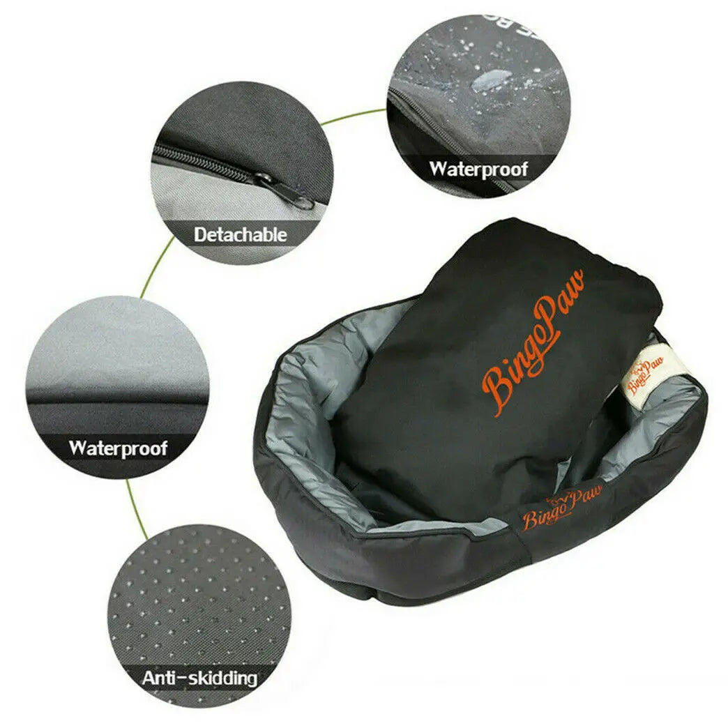 BINGOPAW Waterproof Orthopedic Dog Bed With Washable Cover