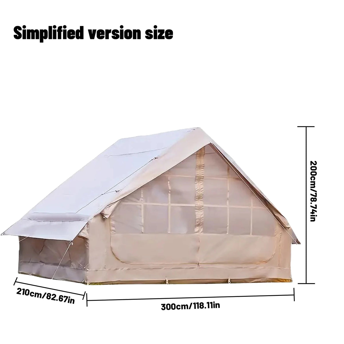 PAKICETUS Inflatable camping tent 4-8 people with windows portable water-resistant camping tent Four season tents