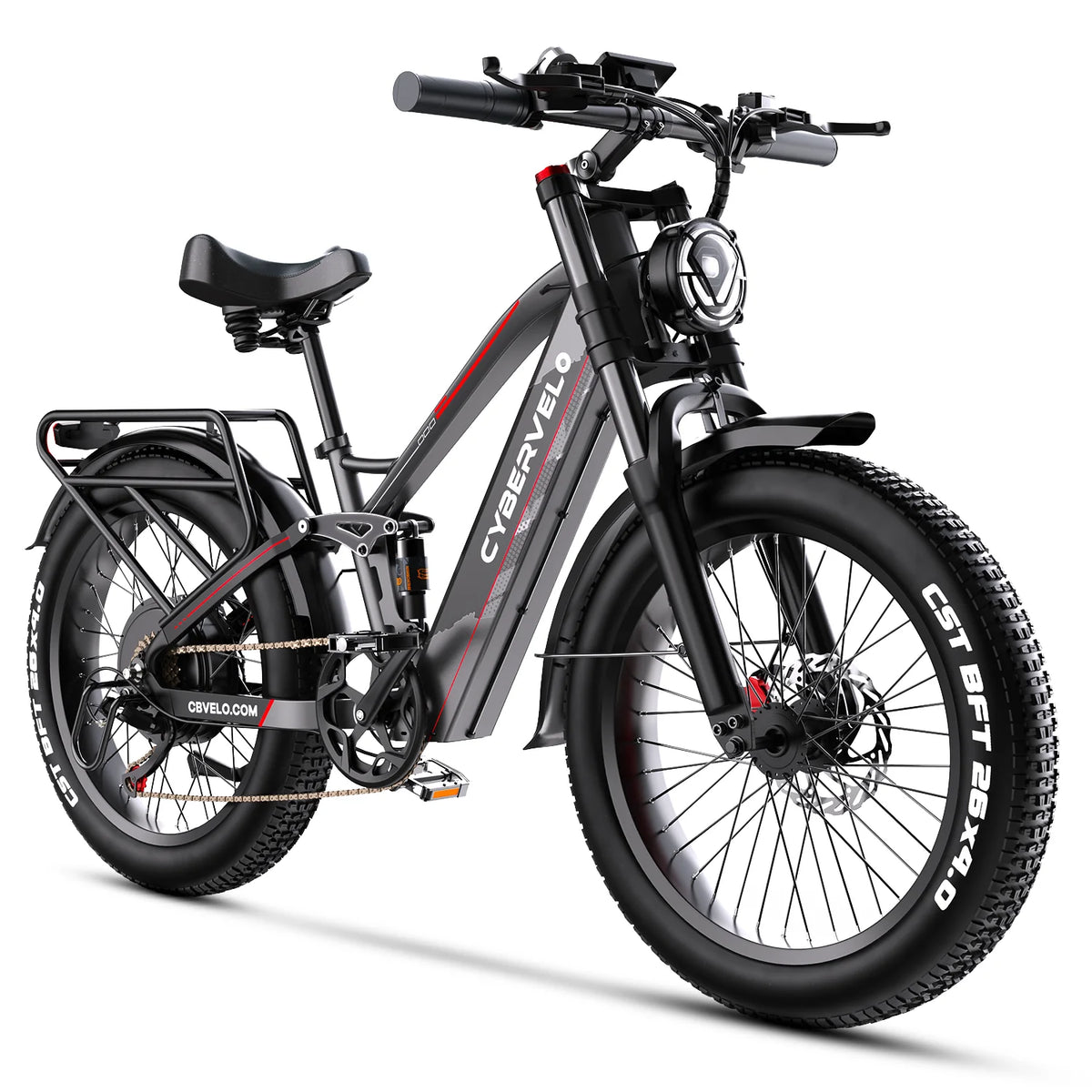 Cybervelo 5000W Fat Tire Electric Bike For Mountain Trails