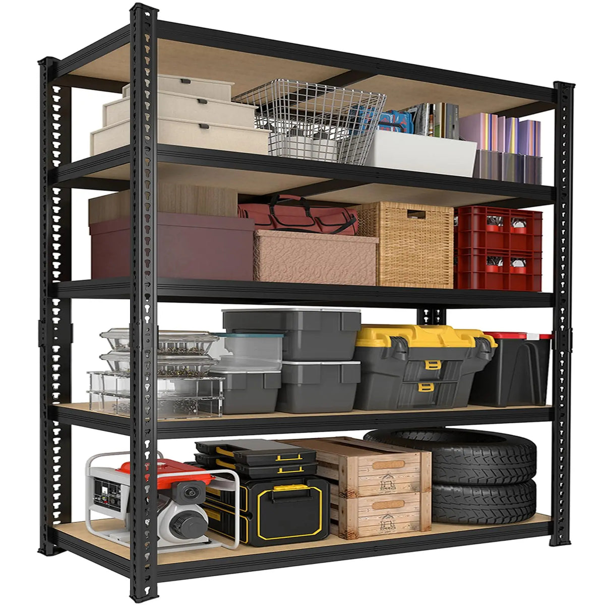 Zeukmxoo Heavy Duty Metal Adjustable Storage Shelves