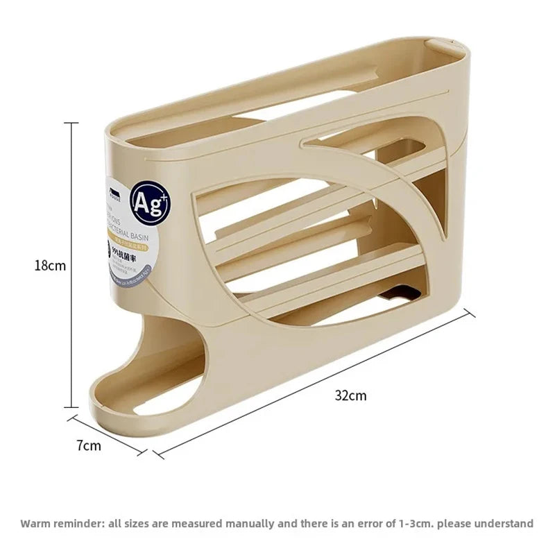 Automatic Sliding Egg Dispenser for Refrigerator and Countertop Storage