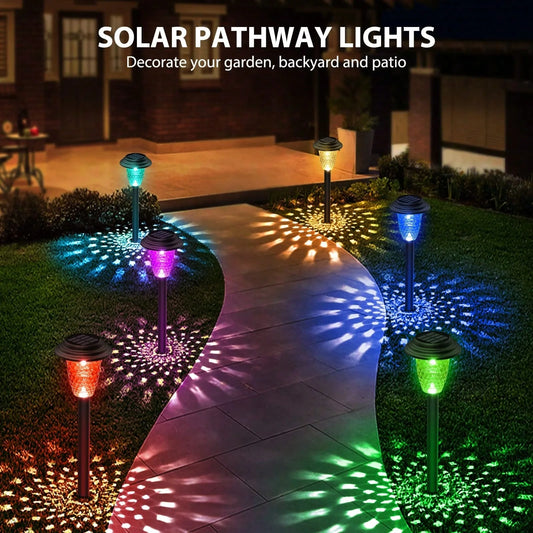 Weatherproof Solar LED Pathway Lights For Modern Outdoor Gardens