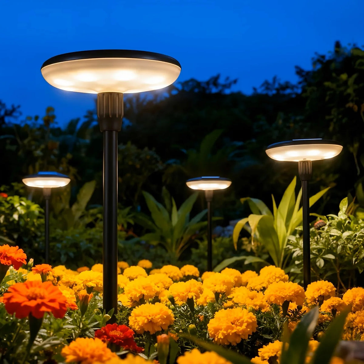 Kpstek Solar Swaying Garden Pathway Lights IP65 Waterproof Decoration