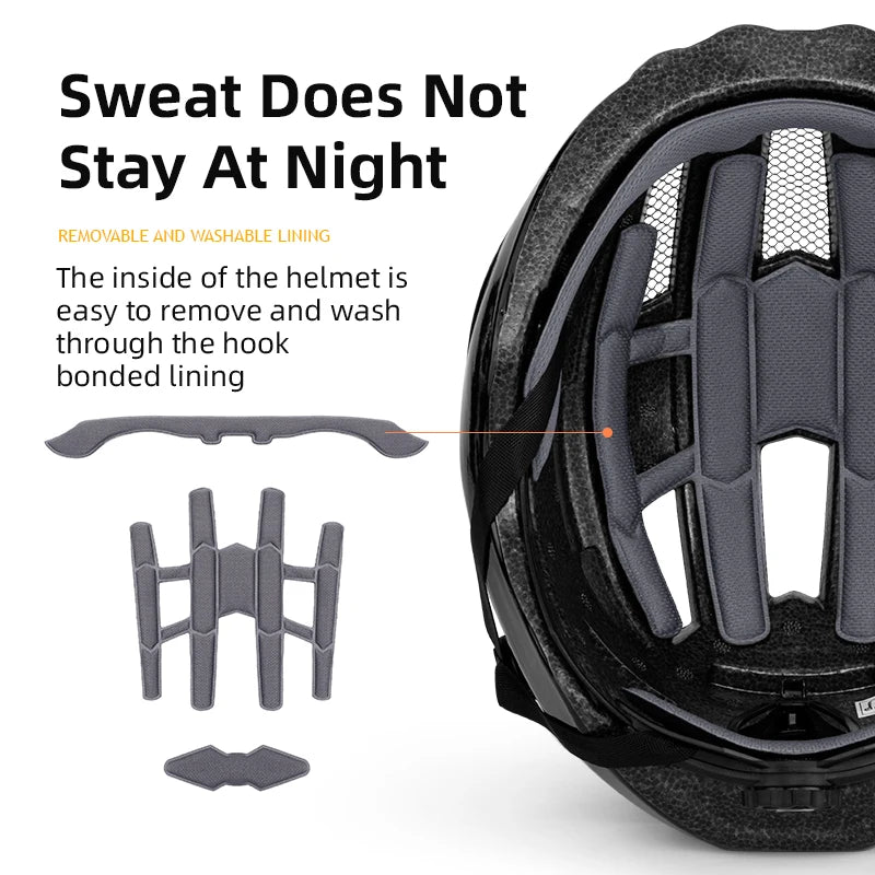 ROCKBROS Rechargeable LED Rear Light Cycling Helmet Safety Gear