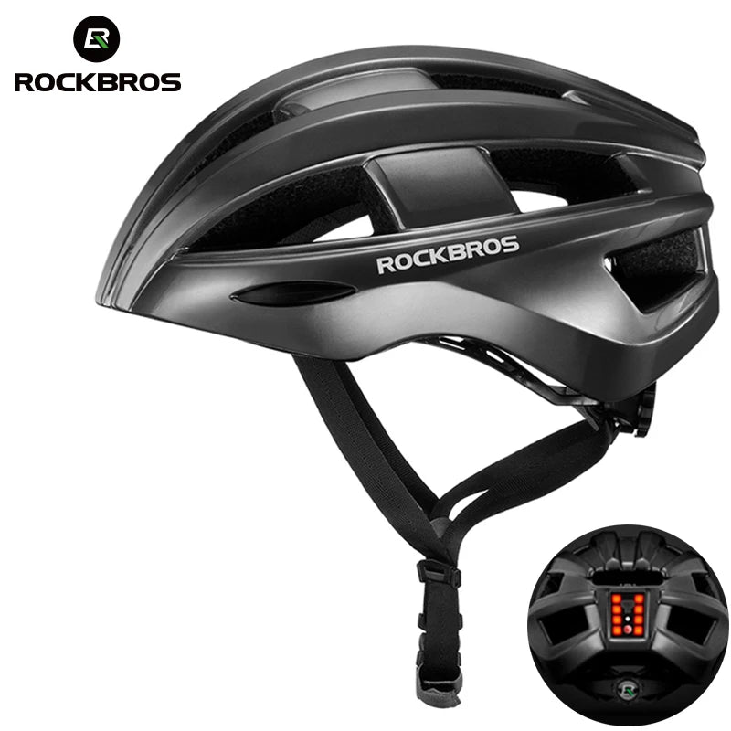 ROCKBROS Rechargeable LED Rear Light Cycling Helmet Safety Gear