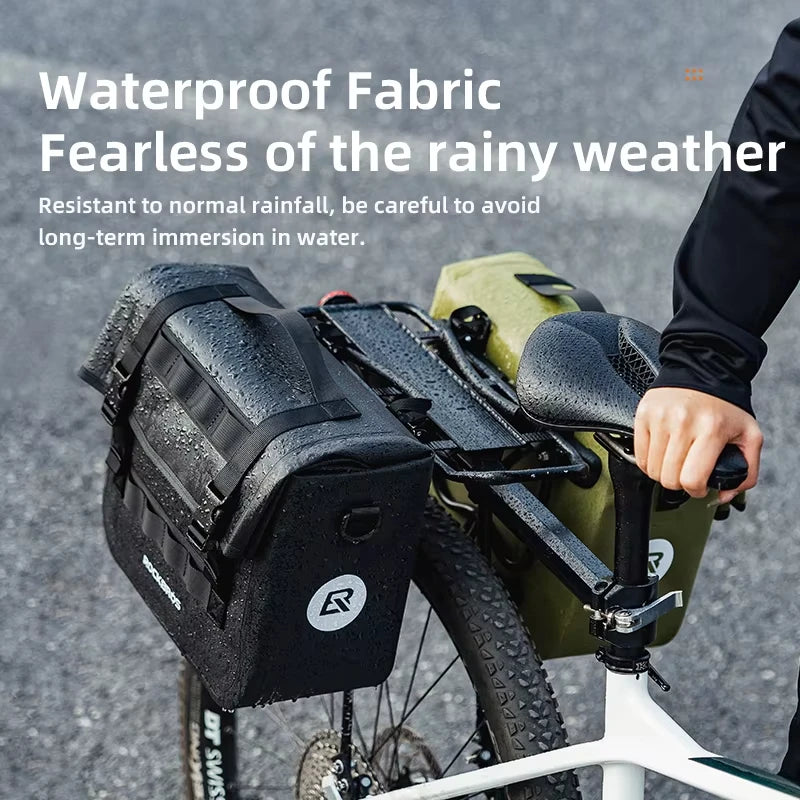 Rockbros Waterproof Foldable Bicycle Rear Bag For Mountain Riding