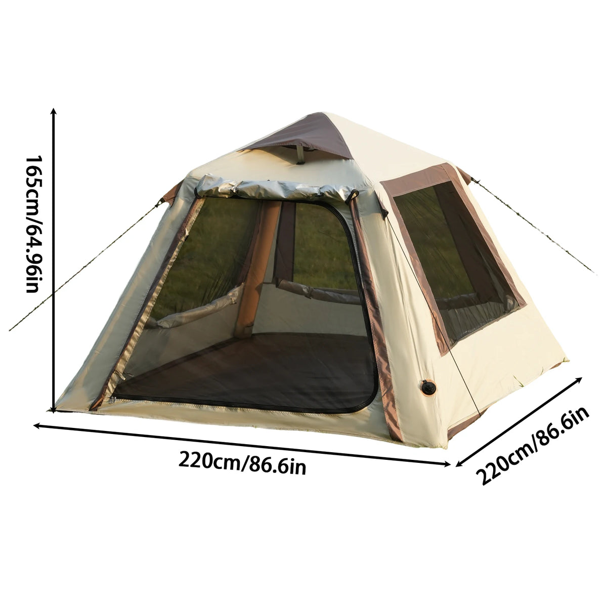Premium Inflatable Glamping Tent For Weatherproof Outdoor Camping