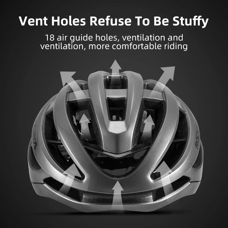 Rockbros Ultralight Adjustable Helmet For Road Cycling And Mountain Biking