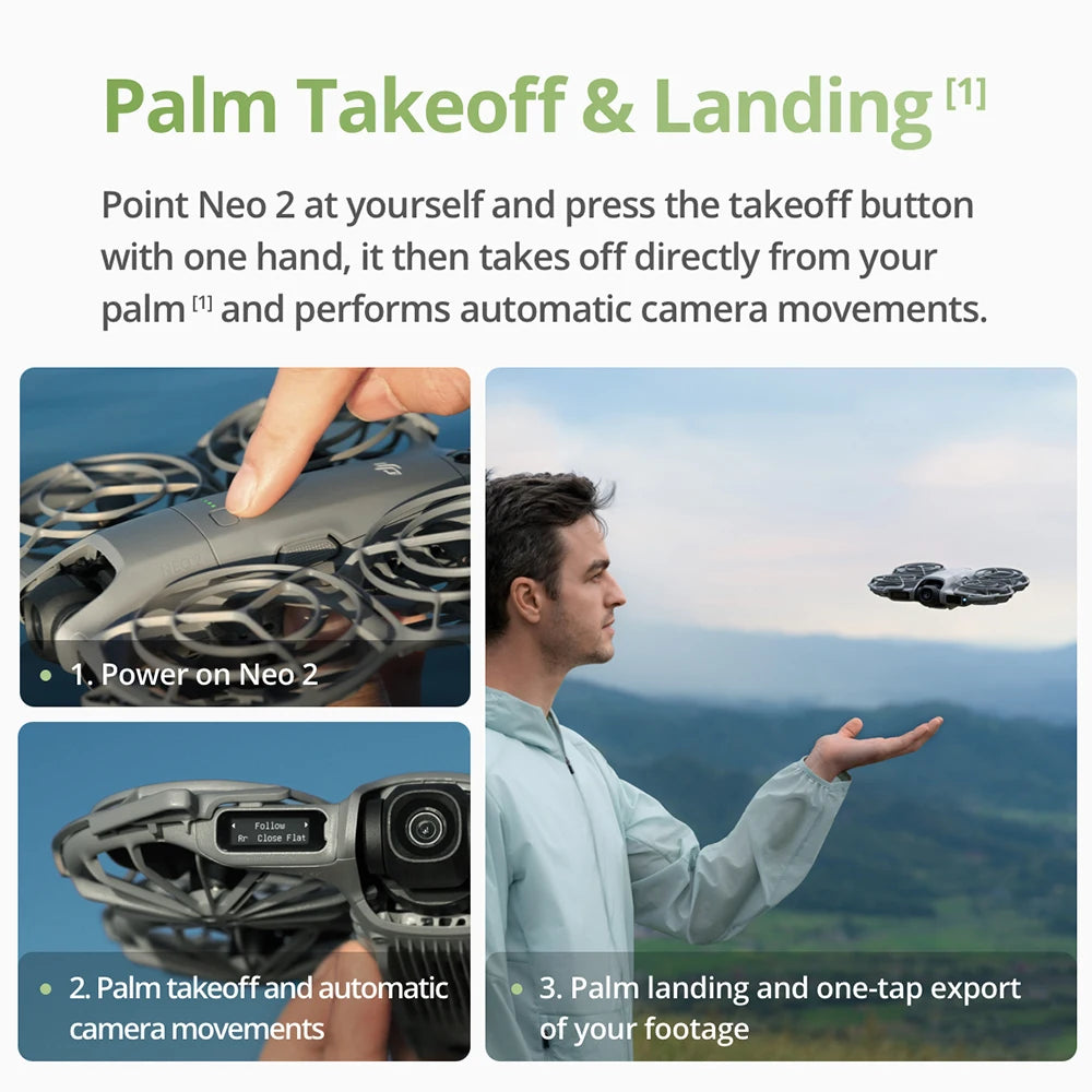 DJI Neo 2 4K Camera Drone With Smart Gesture Tracking