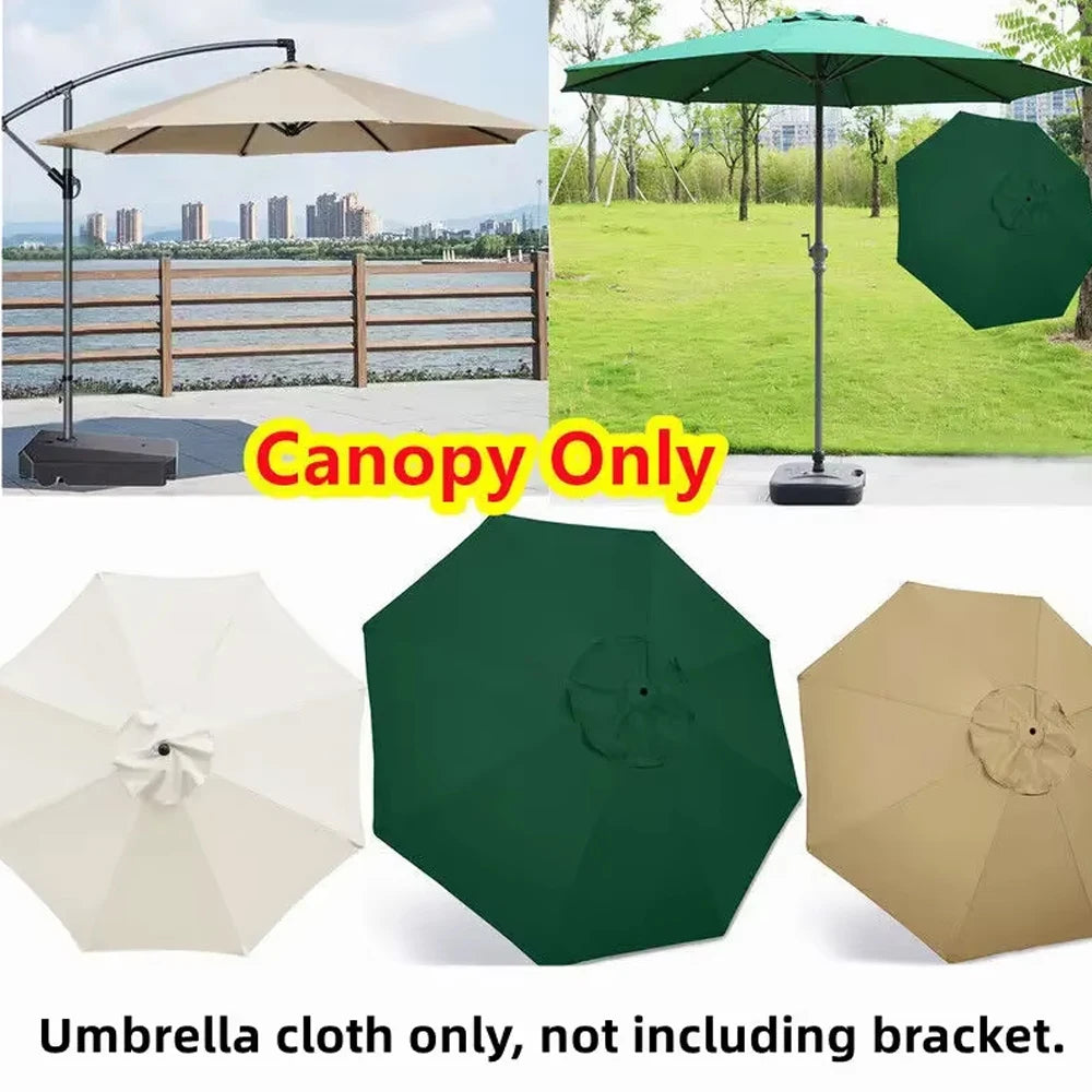 Replacement UV Protective Waterproof Canvas Patio Umbrella Canopy Cover
