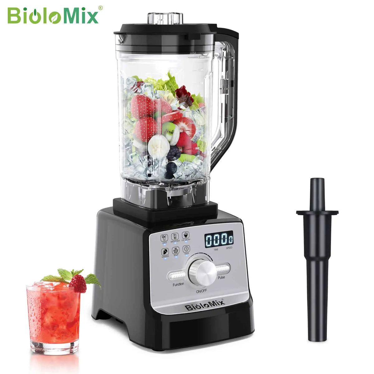 BioloMix Professional Blender for Smoothies Juices and Kitchen Mixing