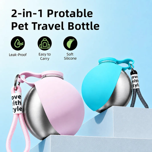 Pet Water Dispenser,Dog Travel Cup,Cat Water Bottle,Puppy Water Feeder,Stainless Steel Dog Cup,Foldable Pet Bowl,Leak-Proof Pet Bottle,Outdoor Pet Hydration,Pet Hiking Gear,10oz Pet Water Cup