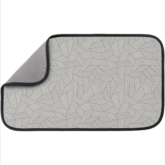 Pet Bowl Mat For Cleaner Floors With Cute Assorted Prints