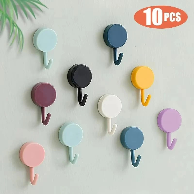 Adhesive Wall Hooks for Home Bathroom Kitchen and Office Organization