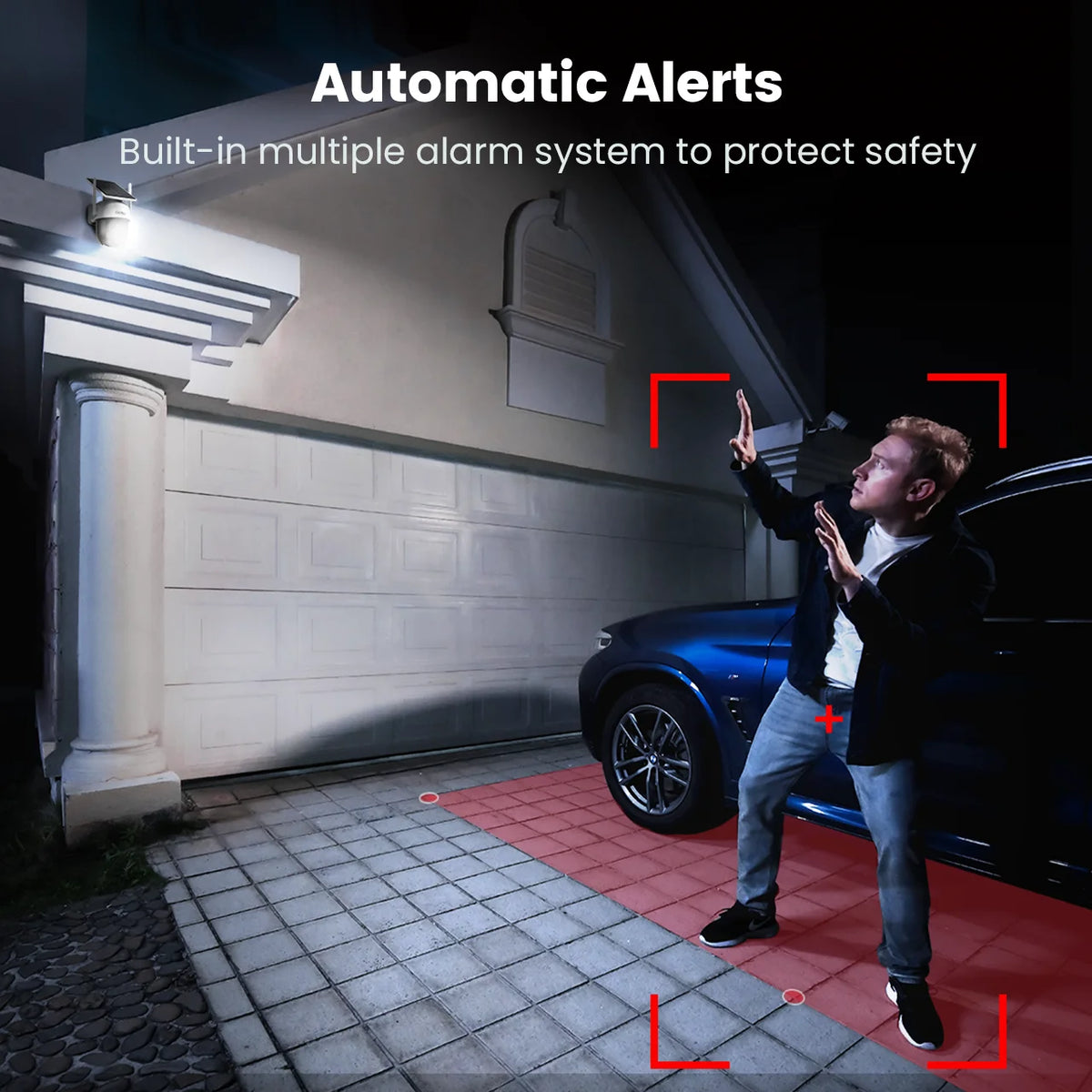 Dekco Wireless Solar PTZ Security Camera With Two Way Audio