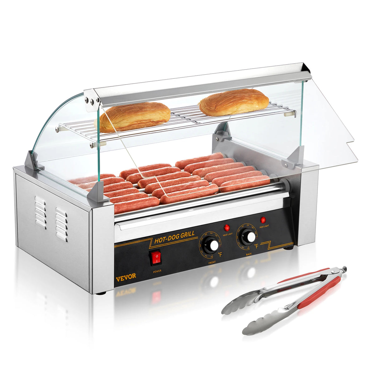 SucceBuy Commercial Hot Dog Roller Electric Sausage Grill Machine