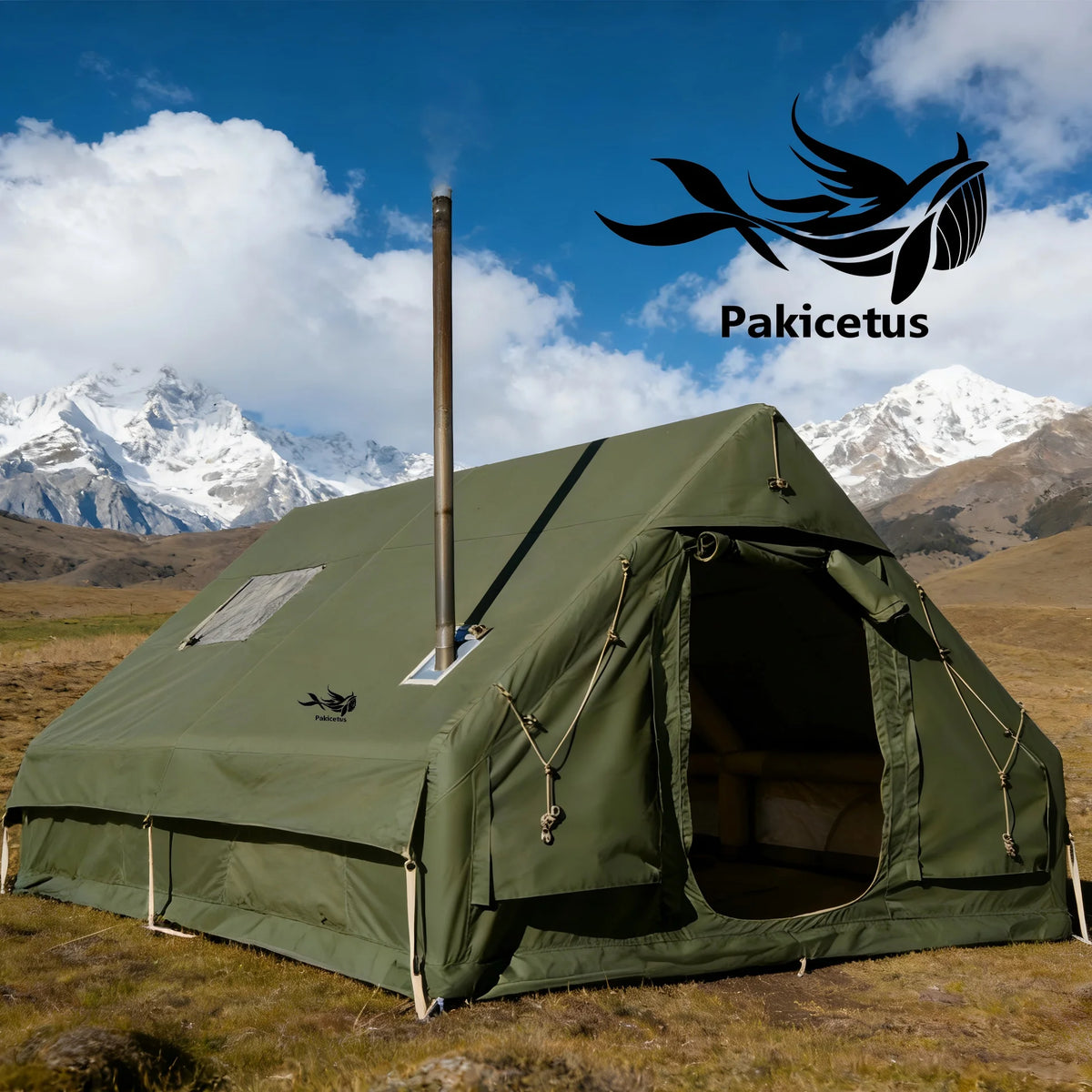 Premium Inflatable Glamping Tent For Weatherproof Outdoor Camping