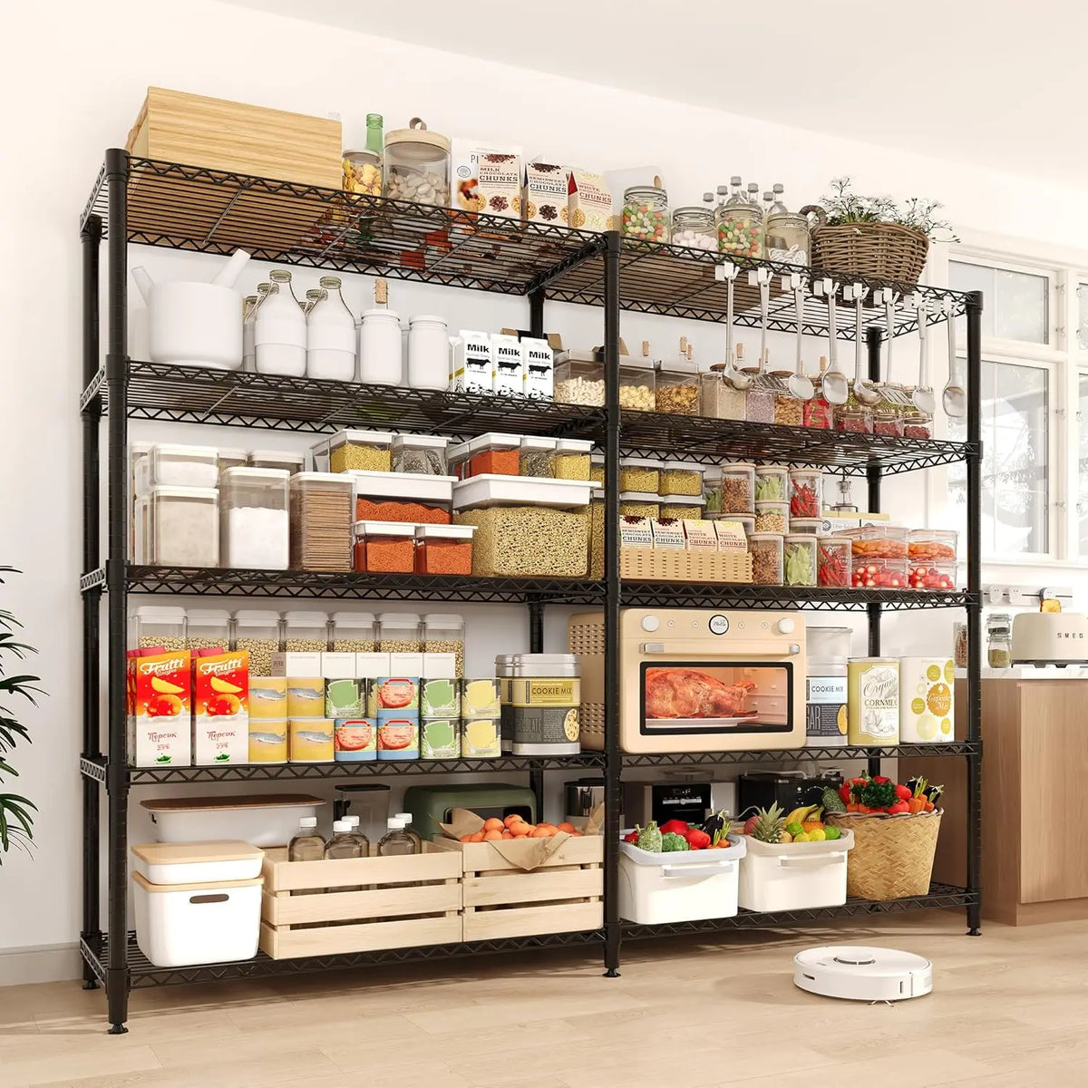 TWISTER.CK Heavy Duty Adjustable Metal Storage Shelving Unit