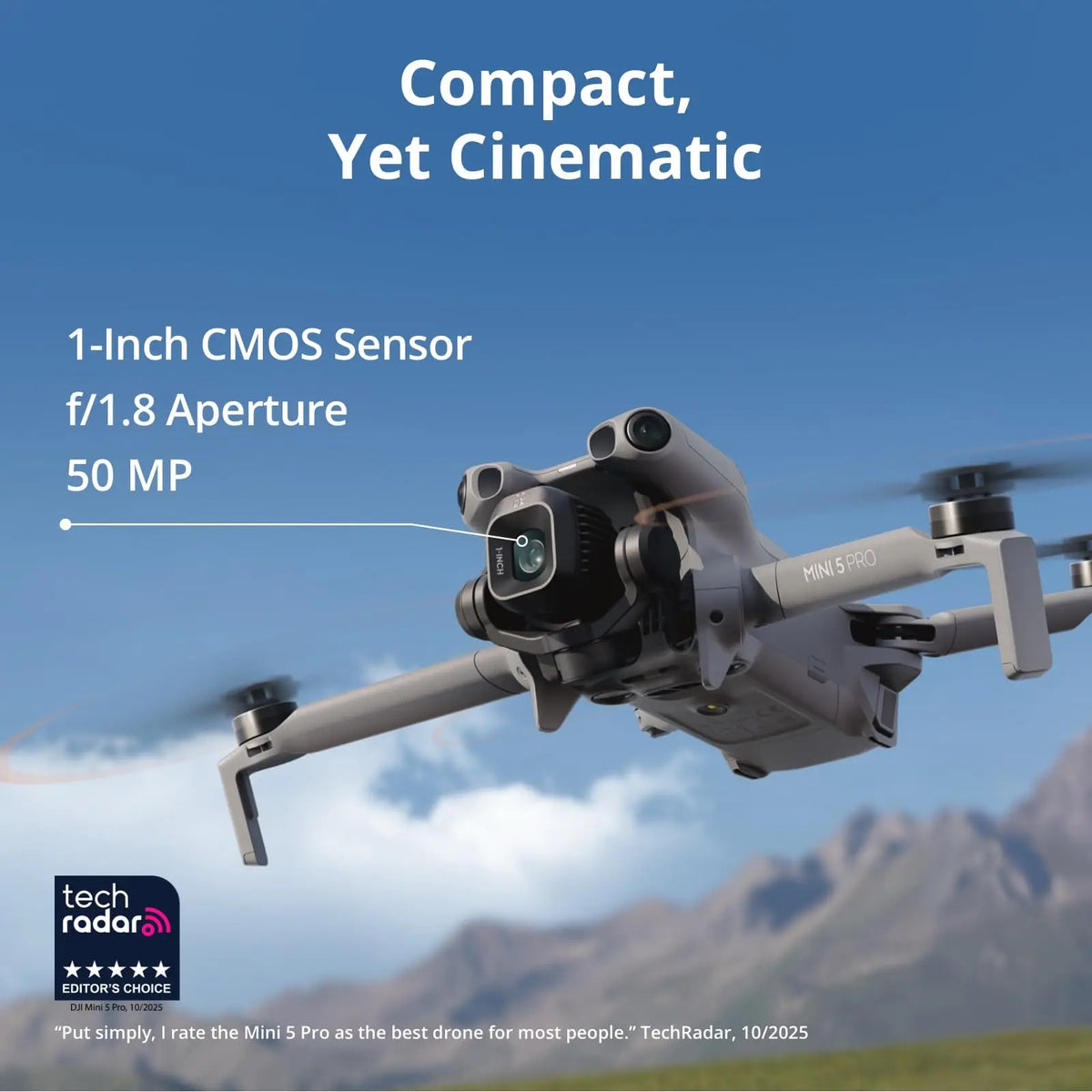 DJI Mini 5 Pro 4K Camera Drone With Obstacle Sensing