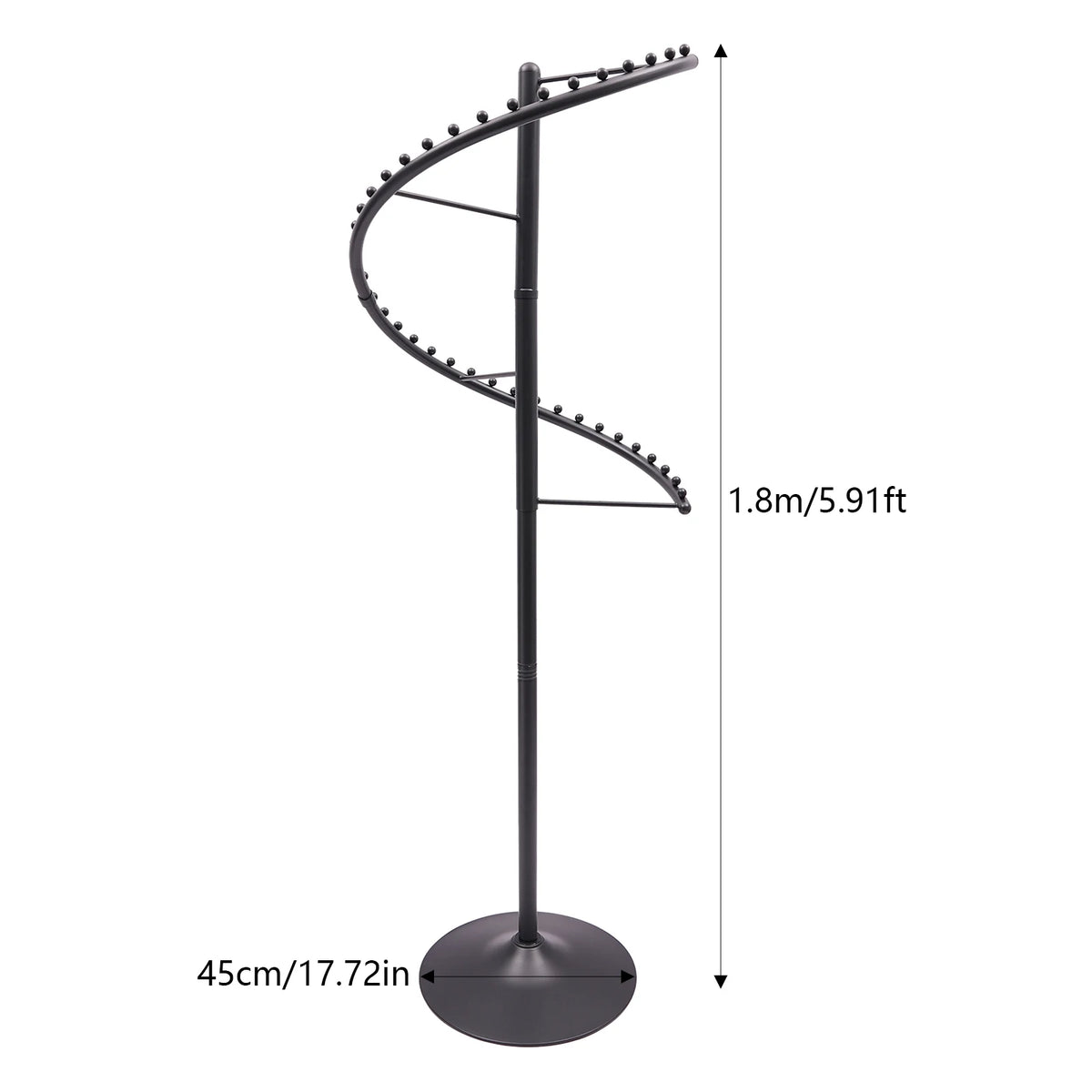 Bymaocar Rotating Clothes Drying Rack With Multiple Garment Hooks
