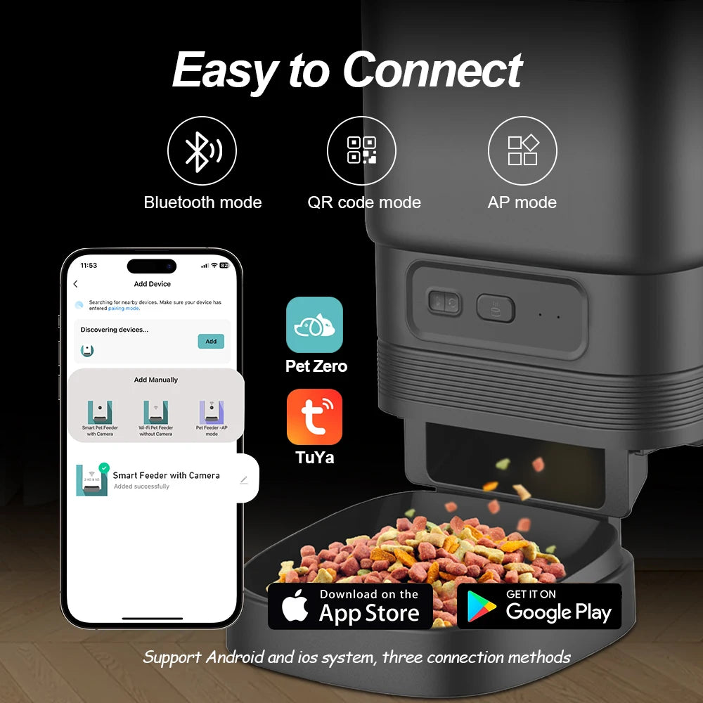 Nityers Smart Automatic Cat Feeder With WiFi App Control