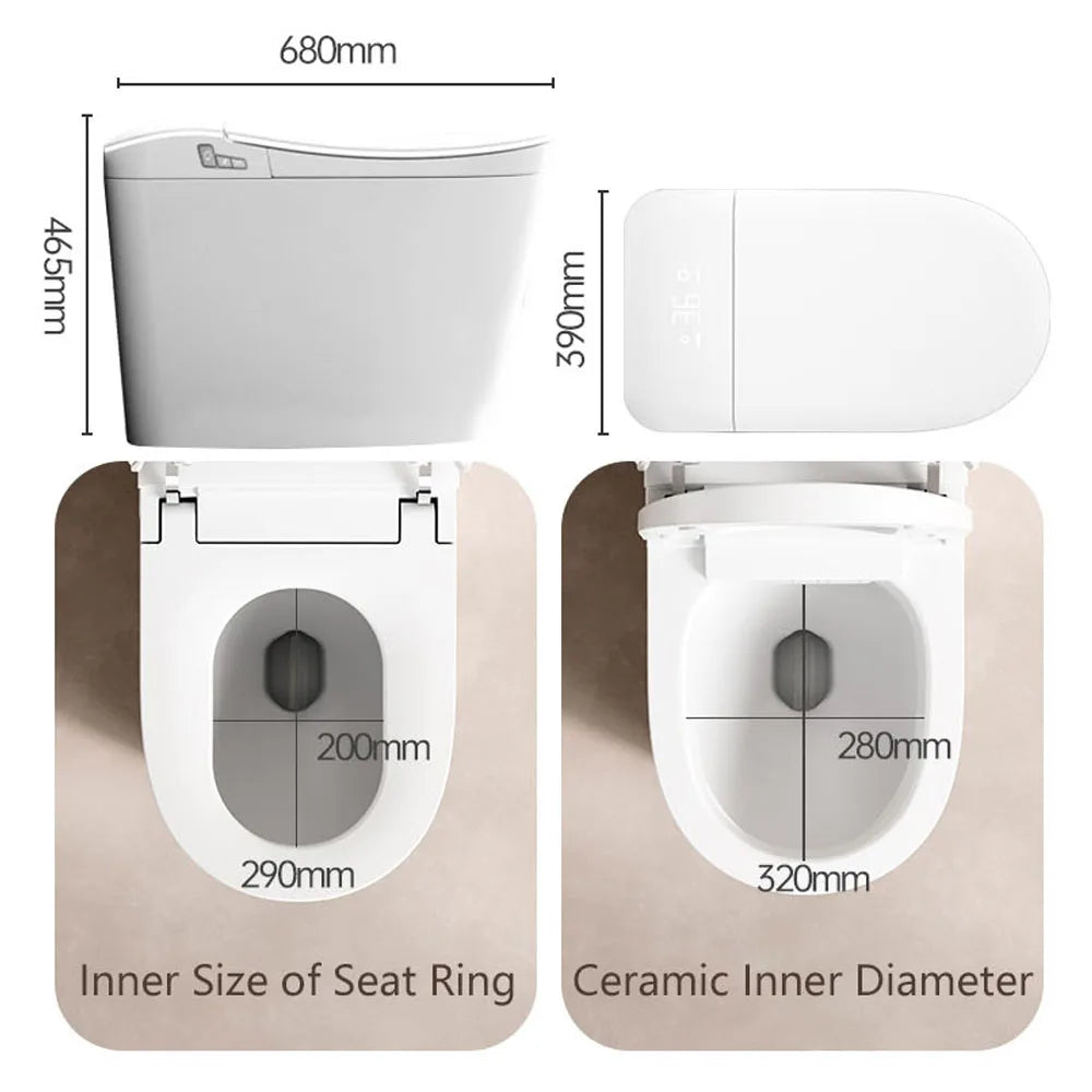 SANYIPACE Integrated Smart Toilet With Bidet And Remote Control