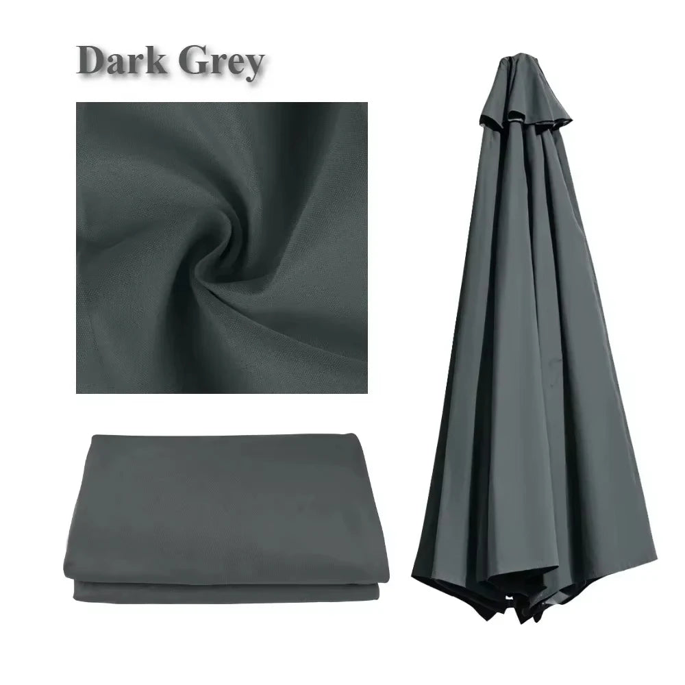 Replacement UV Protective Waterproof Canvas Patio Umbrella Canopy Cover