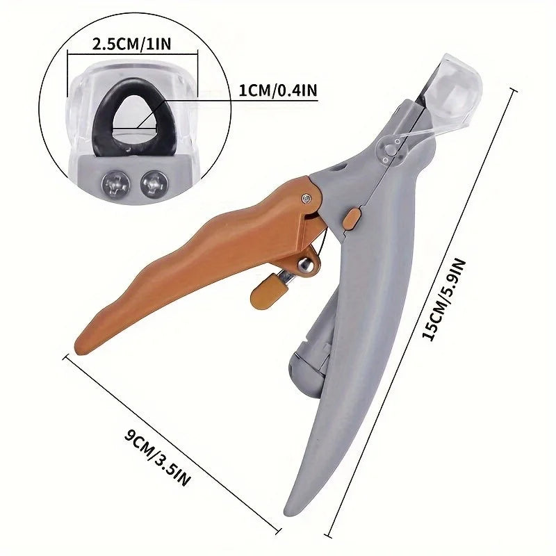 Stainless Steel LED Pet Nail Clippers for Cats and Dogs