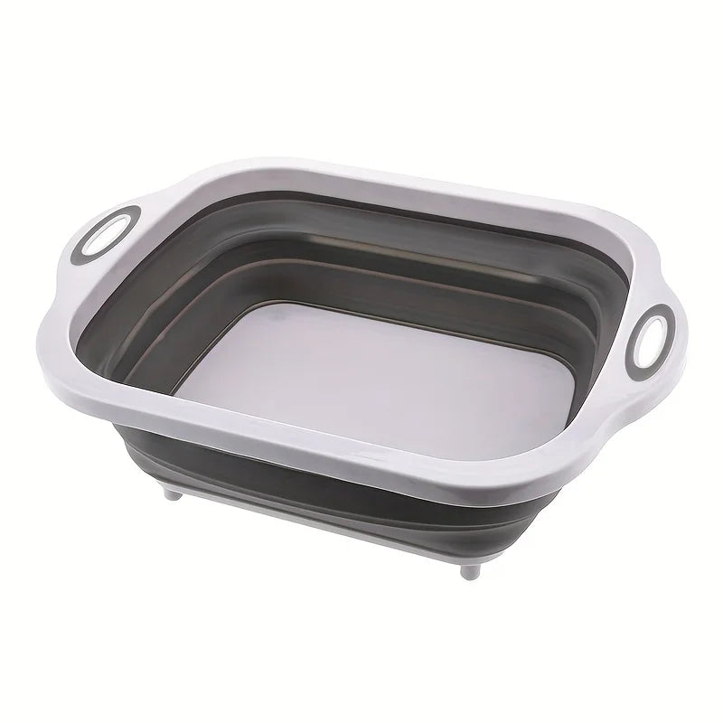 Foldable Portable Wash Basin With Sink And Storage Tray