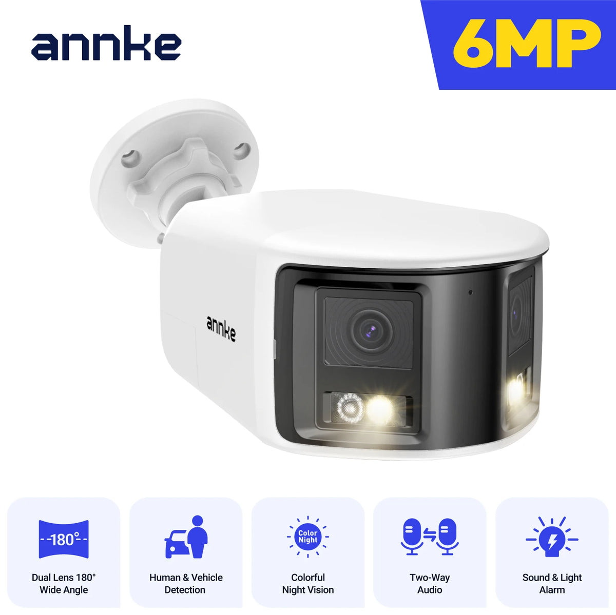ANNKE 8MP POE Outdoor Camera With 4K AI Human Detection