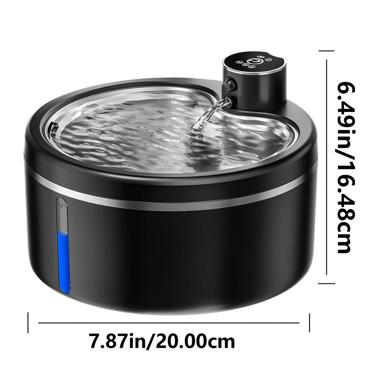 ERAMONG Smart Wireless Cat Water Fountain Stainless Steel Design