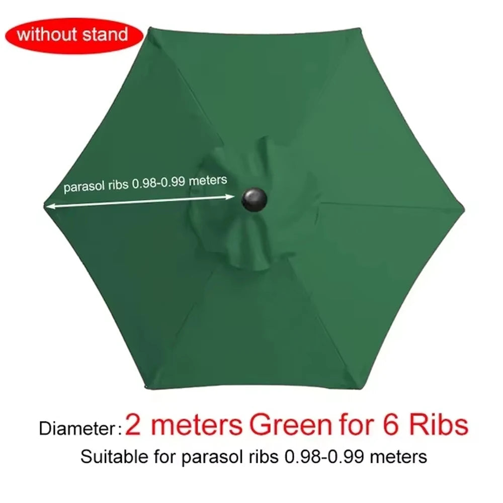 Replacement UV Protective Waterproof Canvas Patio Umbrella Canopy Cover