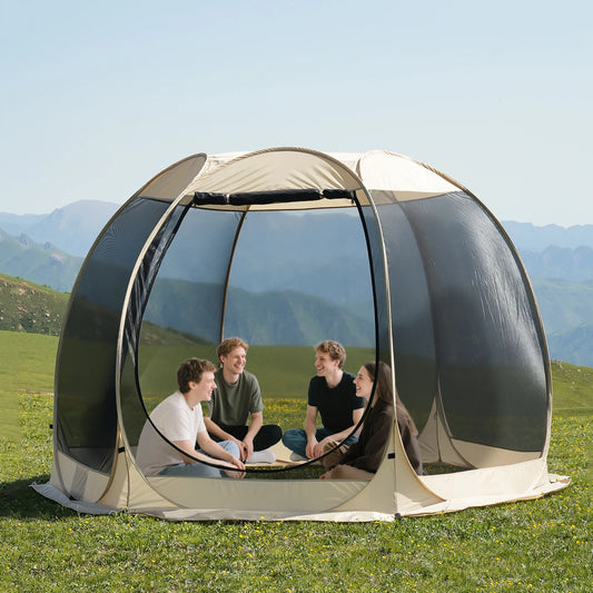 Pakicetus Portable Screen House Tent With Mosquito Net For Camping