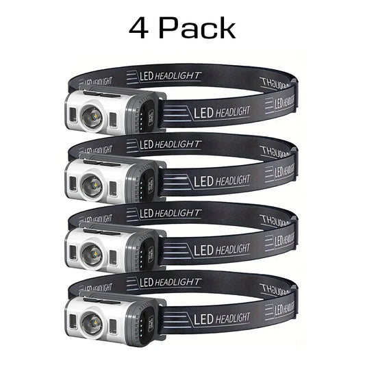 Portable COB LED Headlamp With USB Charging For Outdoor Hiking