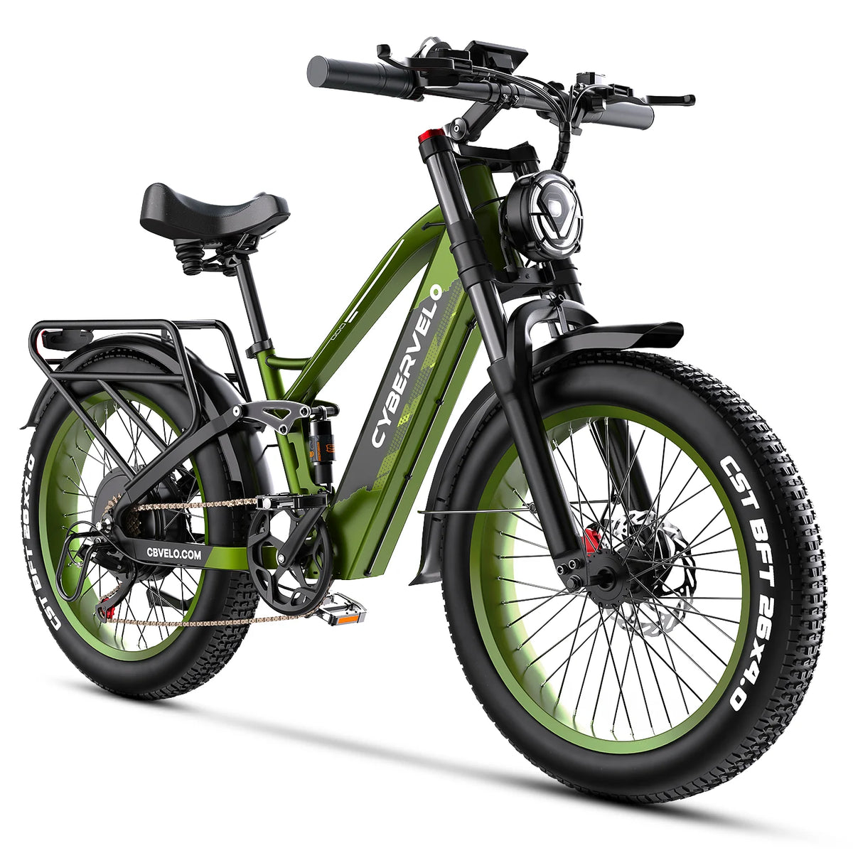 Cybervelo 5000W Fat Tire Electric Bike For Mountain Trails