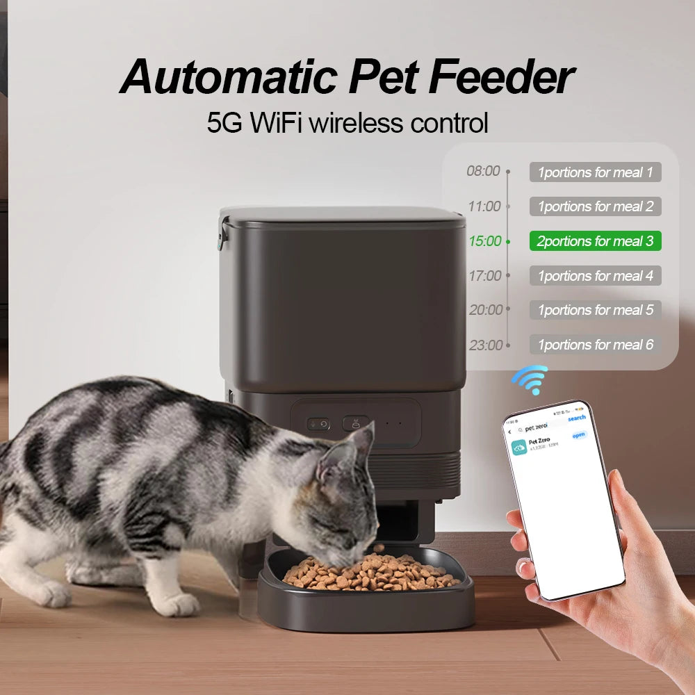 Nityers Smart Automatic Cat Feeder With WiFi App Control