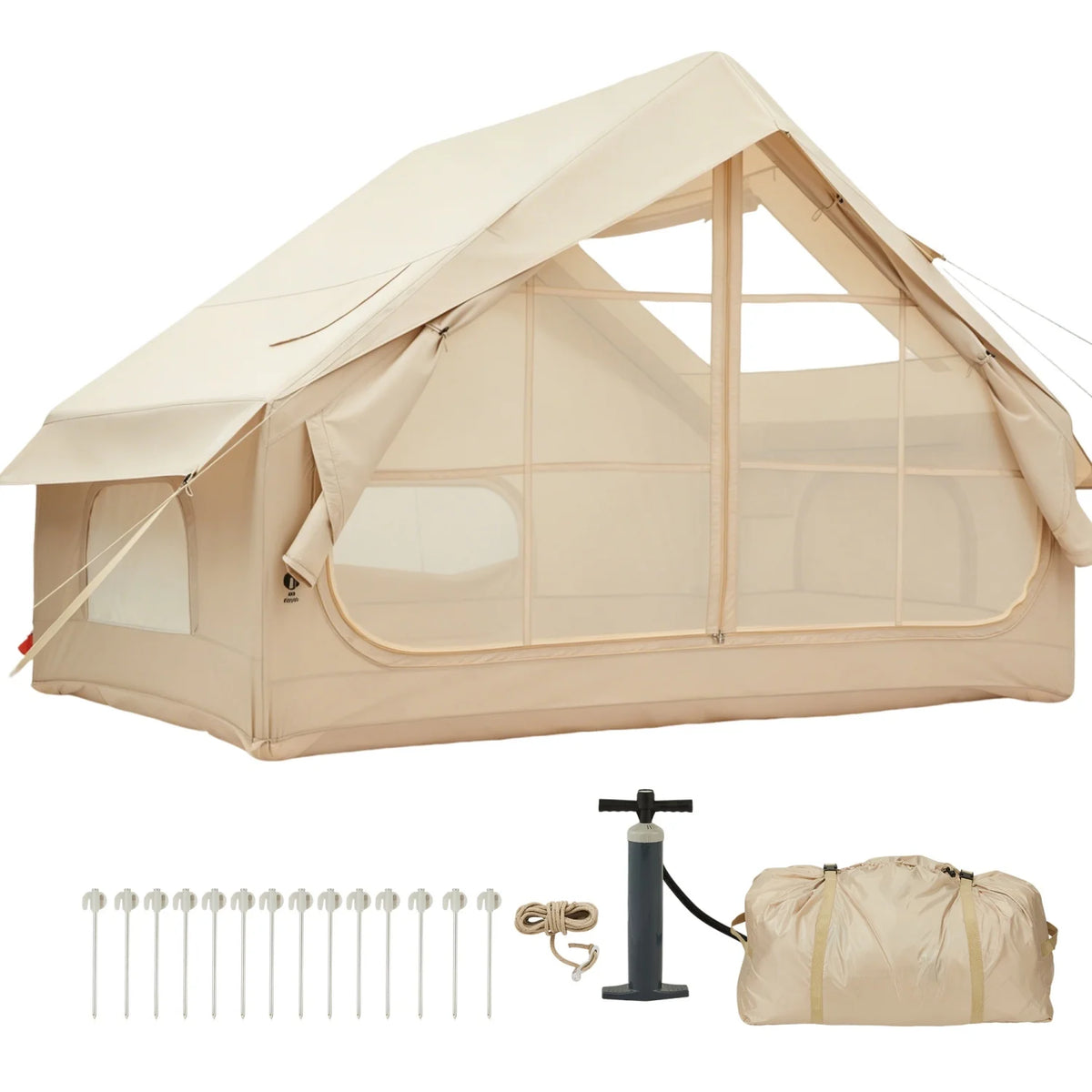 HiMISS Inflatable Camping Tent Waterproof Quick Setup Family Shelter