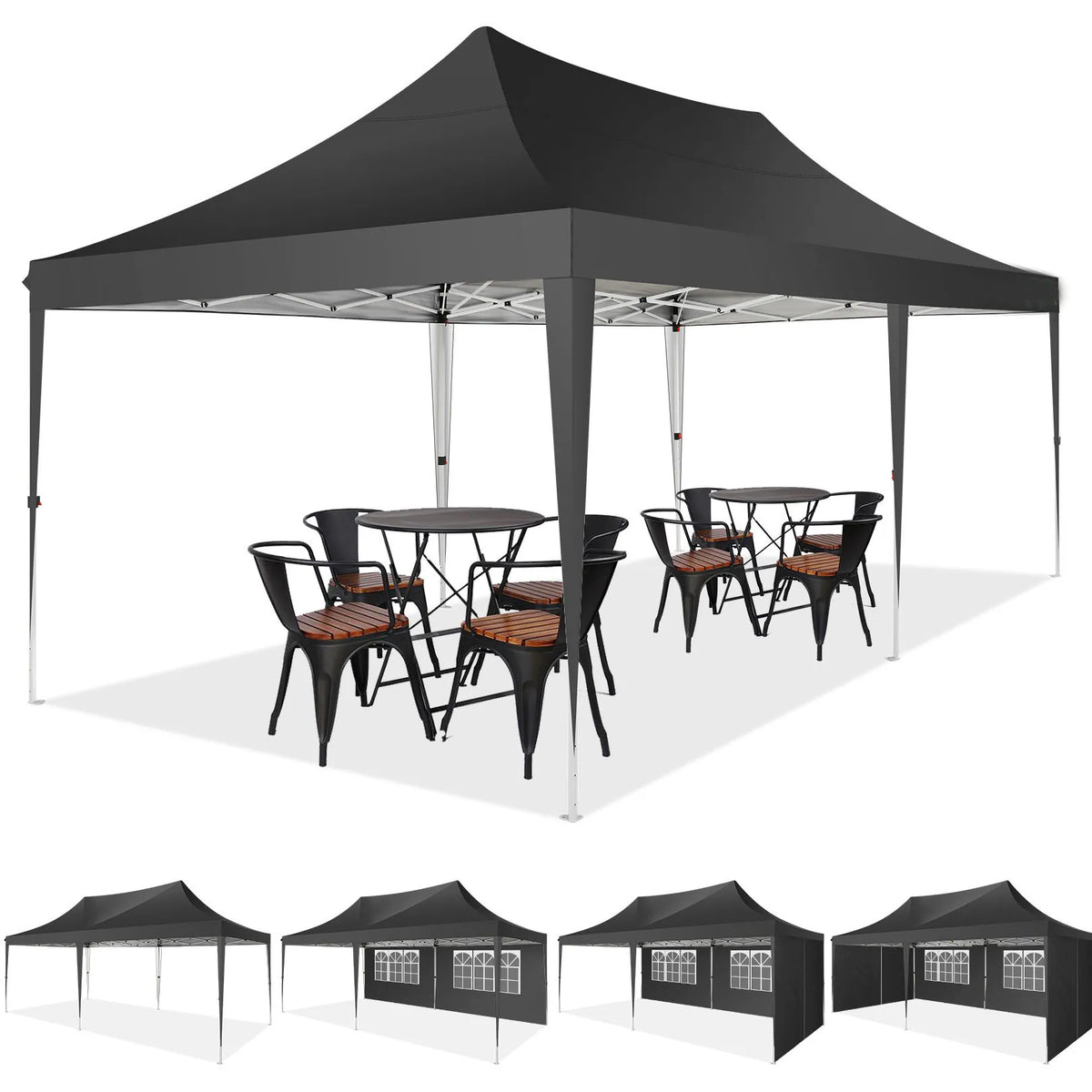 Pop Up Outdoor Canopy Tent With Waterproof Gazebo For Events