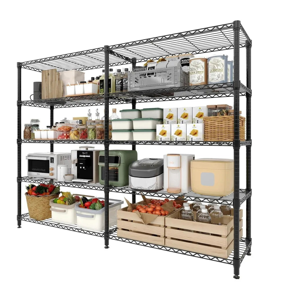 Heavy Duty Adjustable Metal Wire Shelving Rack for Garage Storage