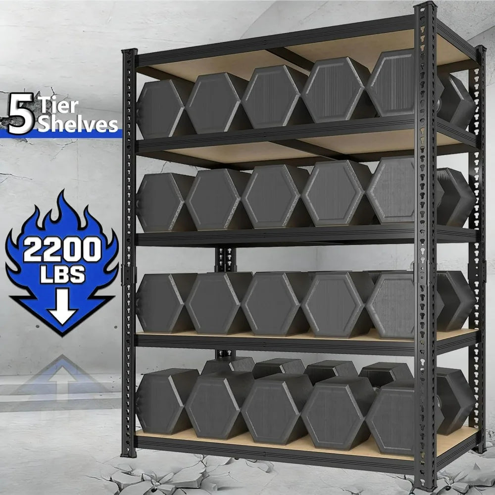 Zeukmxoo Heavy Duty Metal Adjustable Storage Shelves