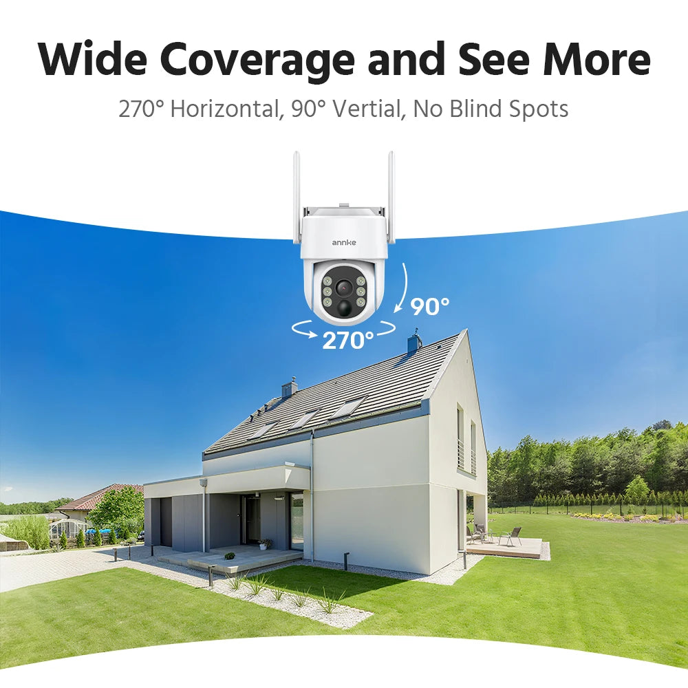 Annke 4MP Wireless Security Camera Kit With Solar NVR