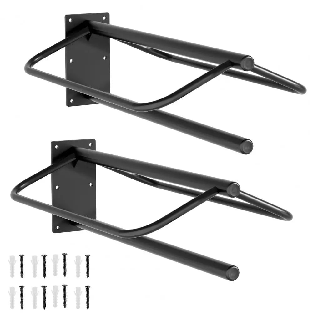 2Pcs Horse Saddle Rack with Pad Bar, Heavy‑Duty Wall Mount Metal Saddle Bracket,Western Saddle Storage for Tack Room Stable Barn