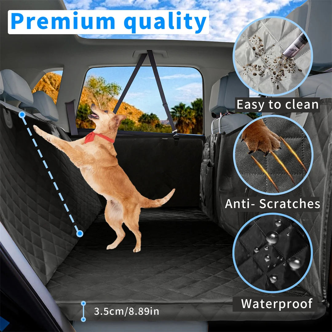 BINGOPAW Waterproof Dog Car Seat Cover Travel Hammock for Cars