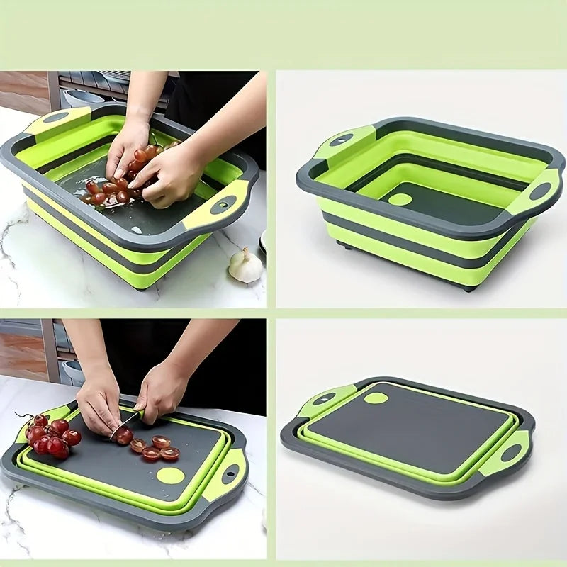 Foldable Portable Wash Basin With Sink And Storage Tray