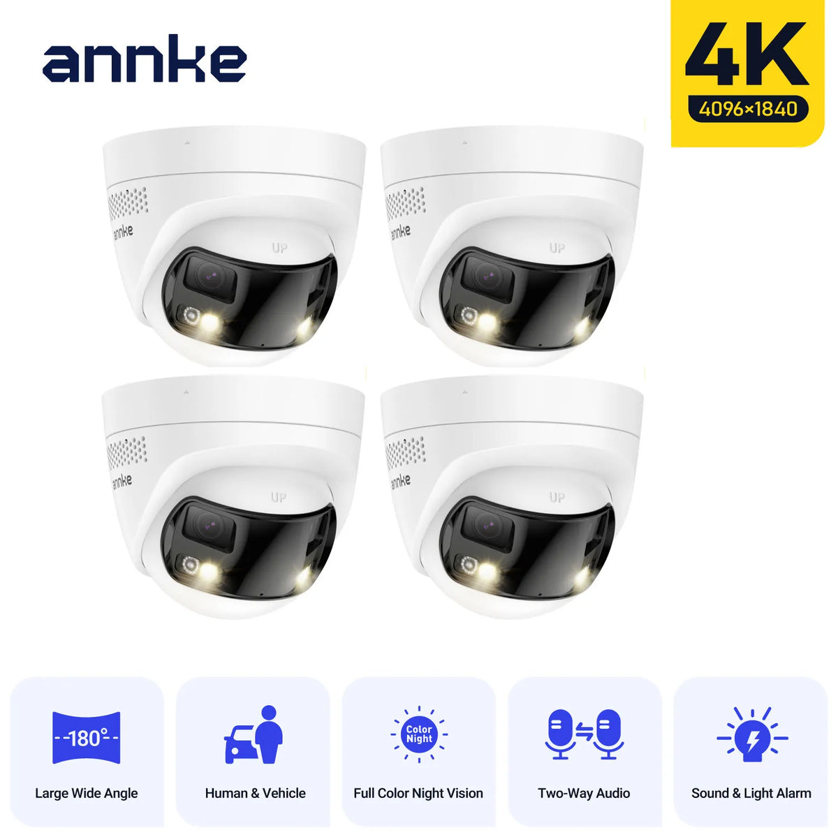 Annke 4K PoE Dual Lens Outdoor Security Camera Night Vision