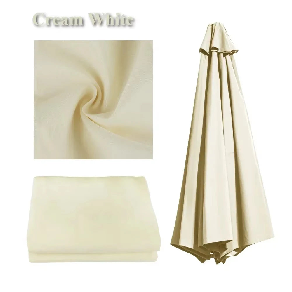 Replacement UV Protective Waterproof Canvas Patio Umbrella Canopy Cover