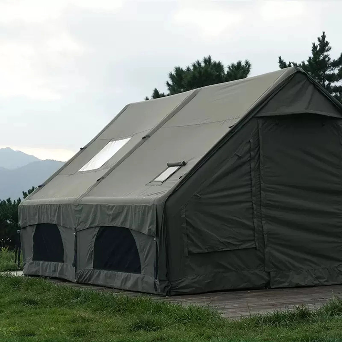 Portable Inflatable Outdoor Tent With Air Pump And Skylight