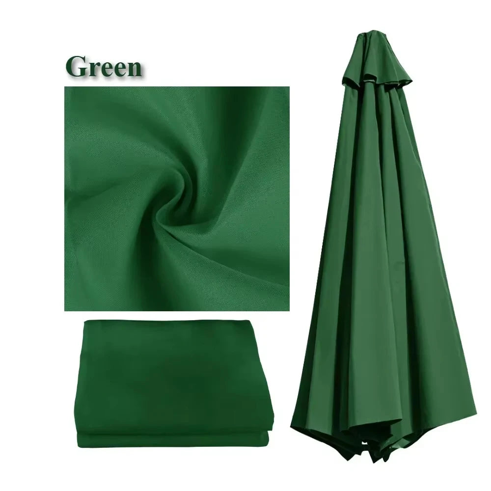 Replacement UV Protective Waterproof Canvas Patio Umbrella Canopy Cover