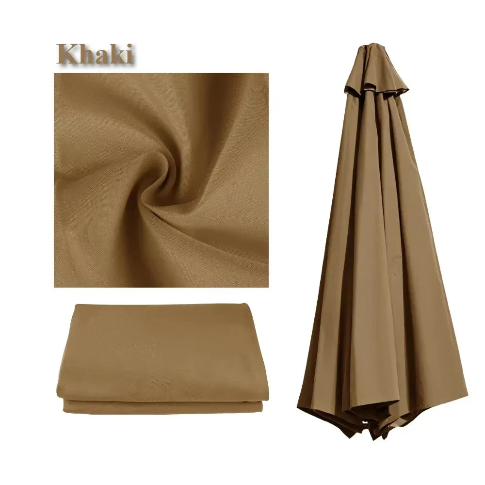 Replacement UV Protective Waterproof Canvas Patio Umbrella Canopy Cover