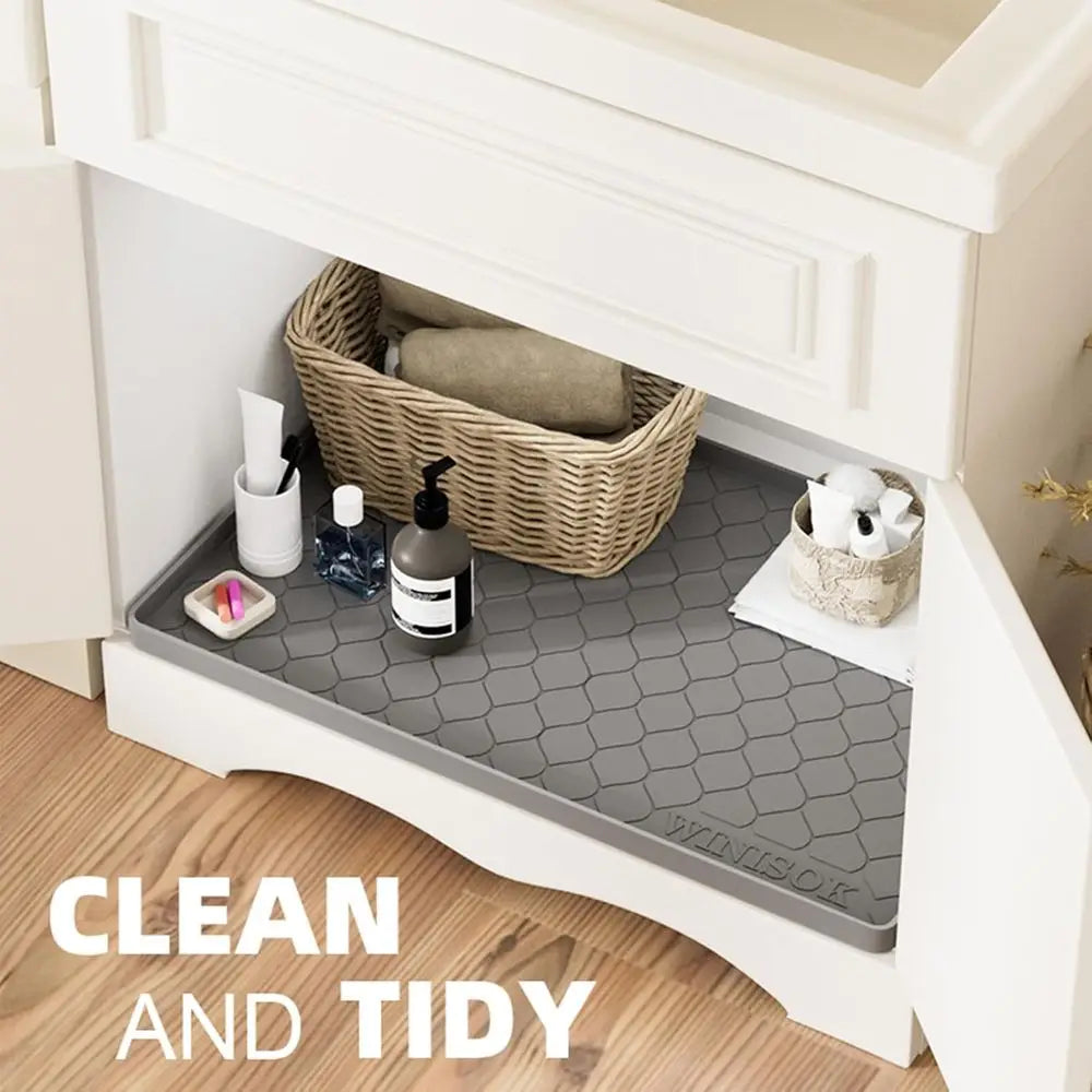 Premium Under Sink Silicone Mat Waterproof Leak Protection